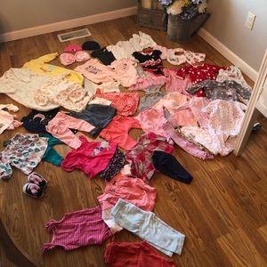 Baby Girl 0-3 Month Clothing Lot